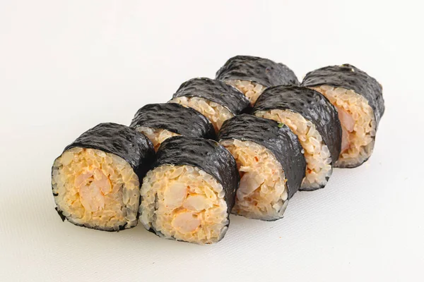 Rollo Tradicional Japonés Con Gambas Nori — Foto de Stock