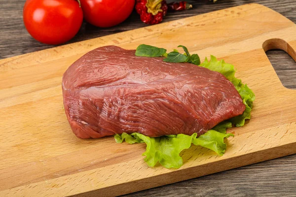 Peça Carne Crua Para Cozinhar — Fotografia de Stock