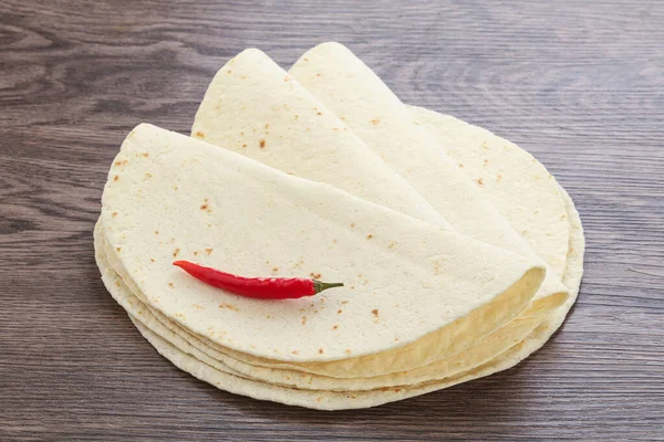 Mexikói Kukorica Tortilla Kör Kenyér Főzés — Stock Fotó