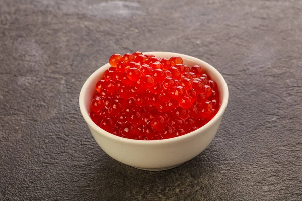 Luxury Delicous Red Salmon Caviar Seafood — Stock Photo, Image