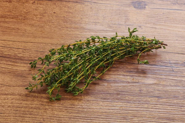 Fresh Green Aroma Thyme Branch Heap — Stock Photo, Image