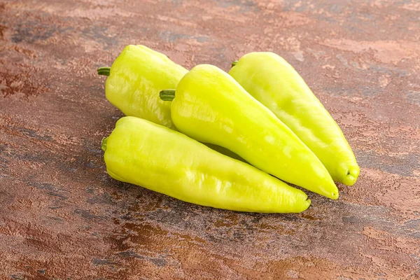 Vegetarian Cuisine Green Ripe Fresh Bell Pepper — Stock Photo, Image