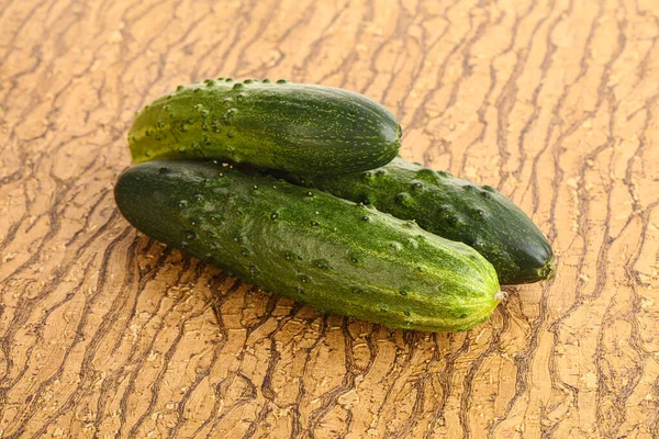 Fersh Juicy Green Cucumbers Heap Isolated — Stock Photo, Image