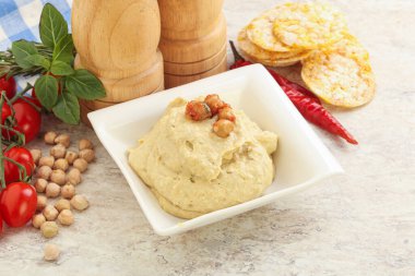 Doğal organik nohut, zeytinyağı ve baharatlı.