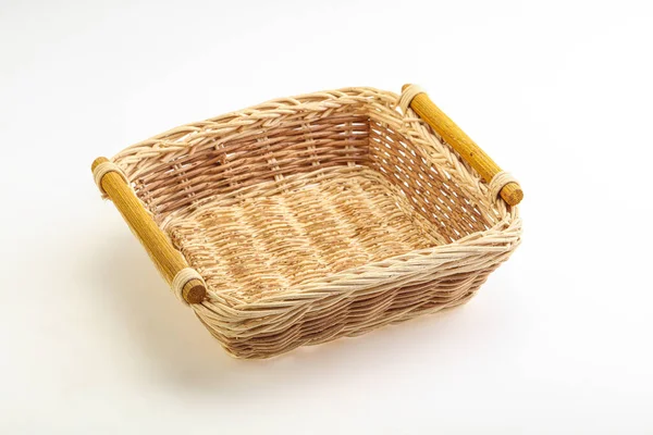 Natural Wicker Tableware Serving Kitchen — Stock Photo, Image