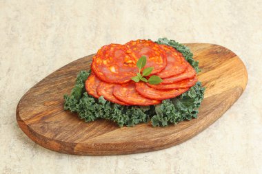İtalyan domuz eti dilimlenmiş sosis - Chorizo