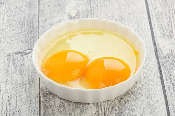 Chicken Egg Bowl Cooking — Stock Photo, Image