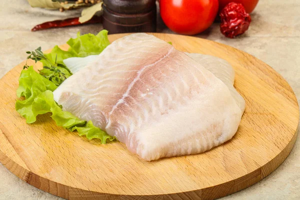 Peixe Filé Pangasius Cru Para Cozinhar — Fotografia de Stock