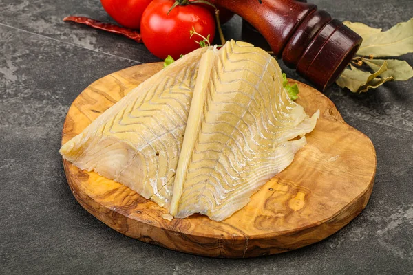 Raw Cod Fish Fillet Cooking — Stock Photo, Image