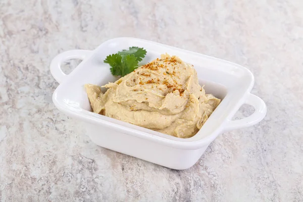 Veganská Kuchyně Tradiční Židovský Hummus — Stock fotografie