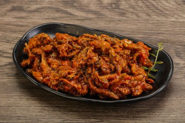 Domates soslu konserve ançüez.