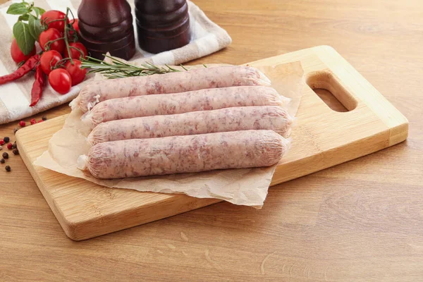 Raw Natural Pork Sausages Grill — Stock Photo, Image