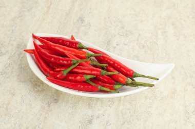 Acı ve baharatlı kırmızı biber.