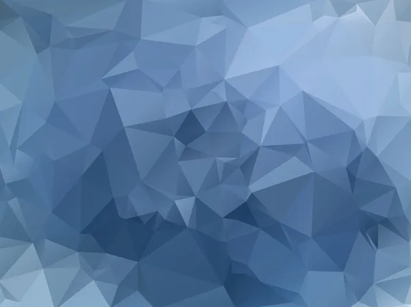Blauer abstrakter polygonaler Hintergrund. — Stockvektor