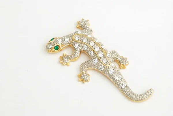 Lizard brooch — Stock Photo, Image