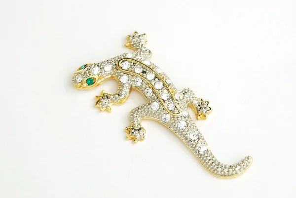 Lizard brooch — Stock Photo, Image