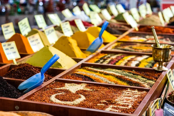 baharat satış pazarında closeup