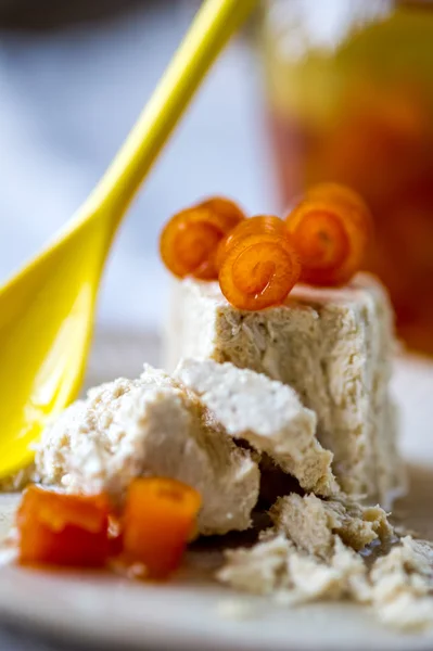 Halva with citron on a plate — Stock Photo, Image