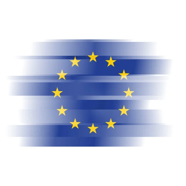 Abstract Europe Union Bandeira sobre fundo branco — Fotografia de Stock