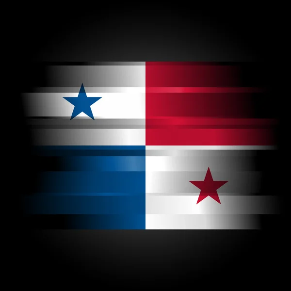 Bandera Abstracta de Panamá sobre fondo negro —  Fotos de Stock