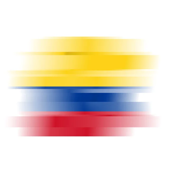 Abstrakt colombia flagga på vit bakgrund — Stockfoto
