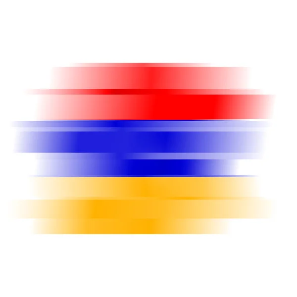 Abstracte vlag van Armenië op witte achtergrond — Stockfoto