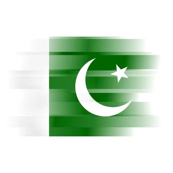 Abstract flag of Pakistan white background — Stock Photo, Image