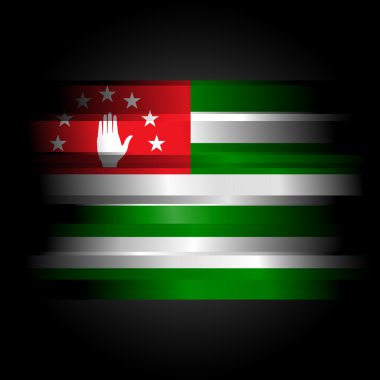 soyut siyah arka plan üzerine Abhazya bayrağı