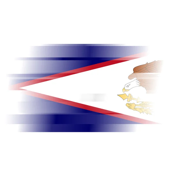 Abstract Flag of American Samoa on white background — Stock Photo, Image