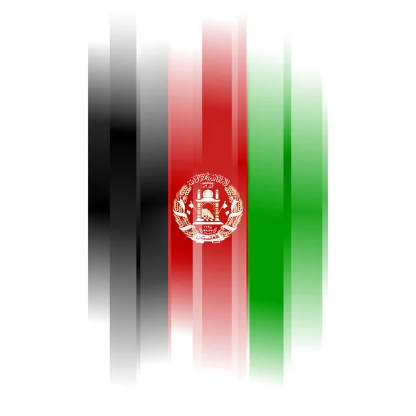 Abstract Flag of Afghanistan on white background — Stock Photo, Image