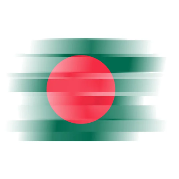 Abstracte vlag van bangladesh op witte achtergrond — Stockfoto