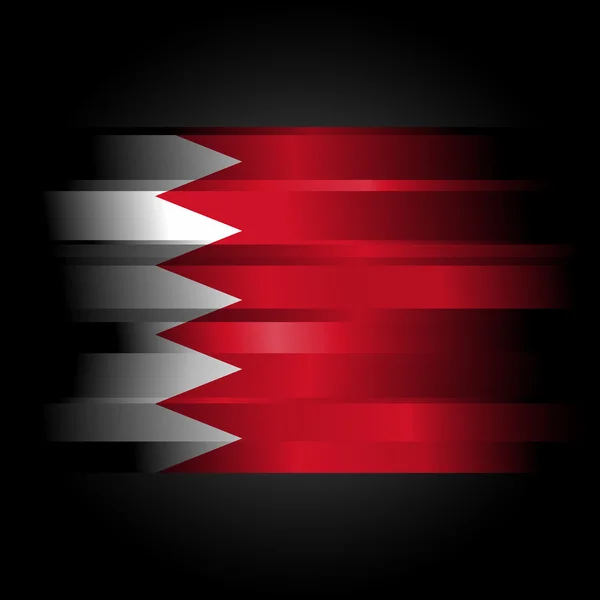 Abstract Flag of Bahrain on black background — Stock Photo, Image