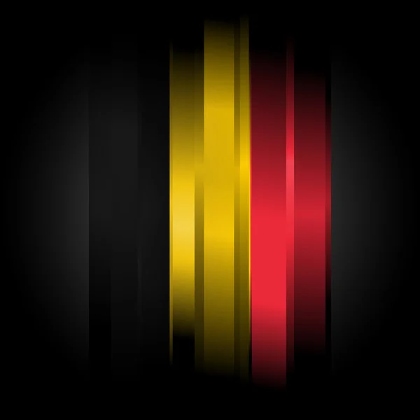 Abstrakte Flagge Belgiens auf schwarzem Hintergrund — Stockfoto