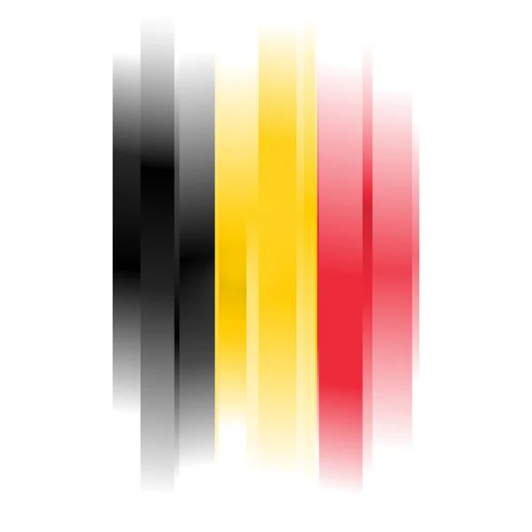Bandeira da Bélgica sobre fundo branco — Fotografia de Stock