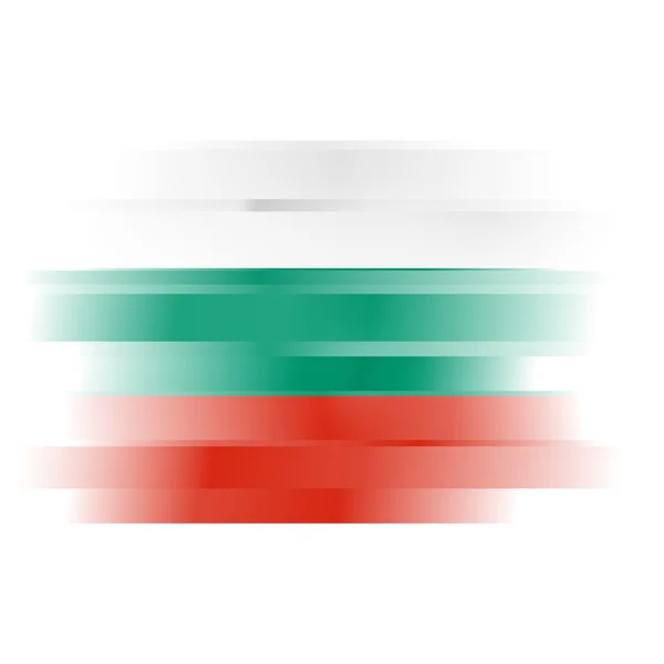 Bandera Abstracta de Bulgaria sobre fondo blanco — Foto de Stock