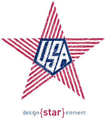el çizmek star açıklama ABD ve Amerikan bayrağı elemanları