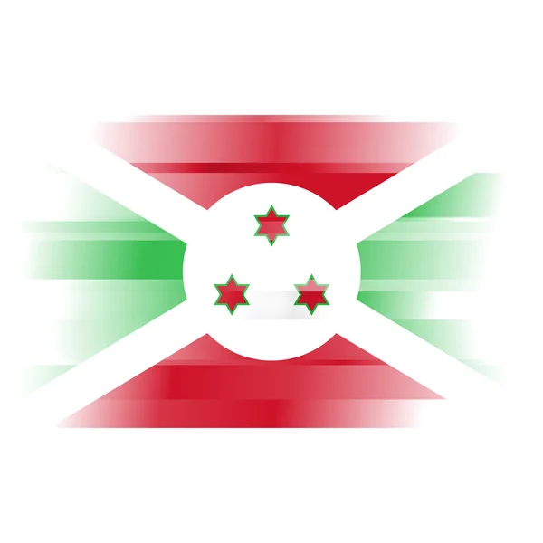 Bandera Abstracta de Burundi sobre fondo blanco —  Fotos de Stock