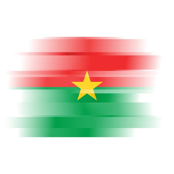 Bandera Abstracta de Burkina Faso sobre fondo blanco —  Fotos de Stock