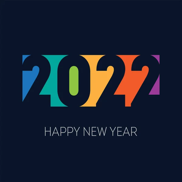 Frohes Neues Jahr 2022 Horizontales Banner Broschüre Oder Kalendercover Design Vektorgrafiken