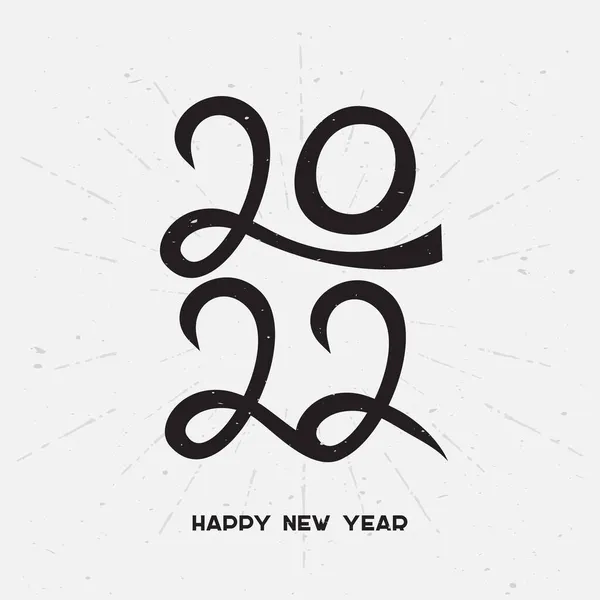 Vector Illustration Festive Background 2022 Happy New Year — Stock Vector