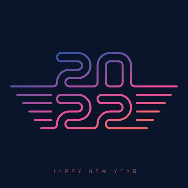Shirt Print Für Happy New Year 2022 Broschüre Oder Kalendervorlage — Stockvektor