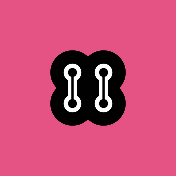 Λογότυπο Τυποποιημένο Αριθμό Ογδόντα Οκτώ Σύνδεση Προσομοιώνει Μια Ηλεκτρονική Πλακέτα Διανυσματικά Γραφικά