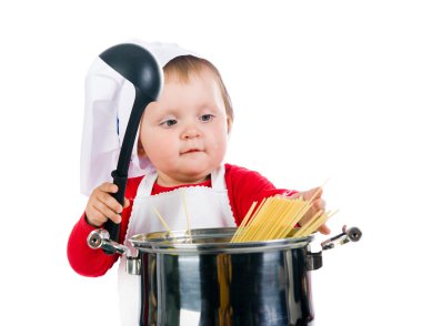 Şirin küçük çocuk.