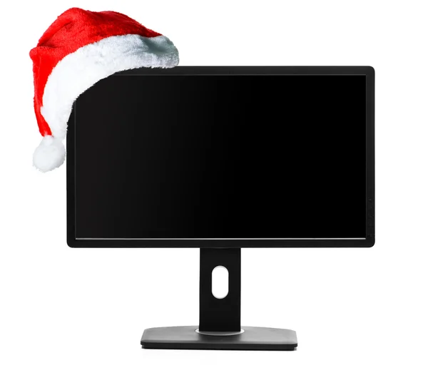 Рождественский компьютер — стоковое фото