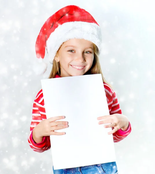 Santa ragazza — Foto Stock