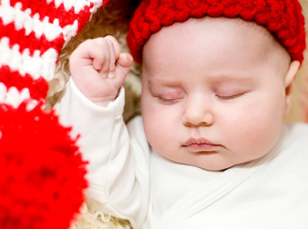 Slapende babymeisje — Stockfoto