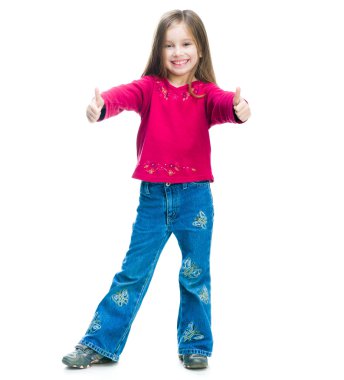 Şirin küçük kız.