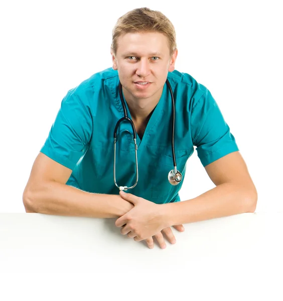 Doctor over the board — Stock Photo, Image