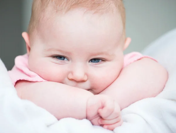 Três meses de idade bebê — Fotografia de Stock