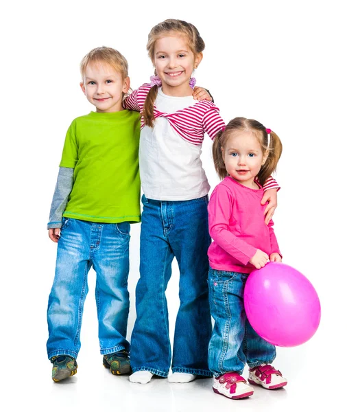 Little boy and his sister Stock Image